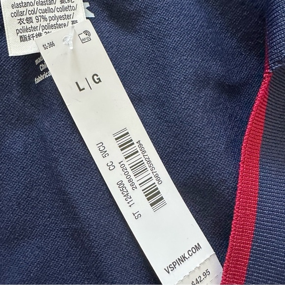 PINK Victoria’s Secret Soft Seamless Polo Tank Top Size Large - Picture 4 of 8